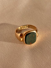 Load image into Gallery viewer, Antique 9k Rose Gold Bloodstone Signet 1900
