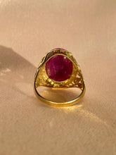 Load image into Gallery viewer, Vintage 18k Ruby Diamond Cocktail Ring 8.00 CTW
