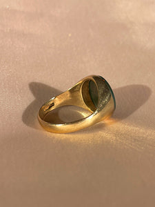 Vintage 9k Bloodstone Signet Ring 1959