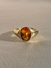 Load image into Gallery viewer, 10k Citrine Bezel Signet Ring by 23carat
