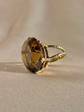 Load image into Gallery viewer, Vintage 14k Smokey Quartz Cocktail Ring
