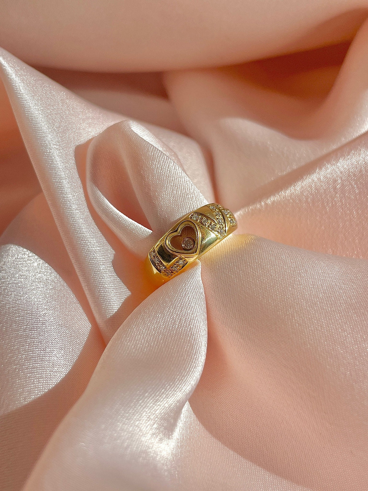 Vintage 14k Diamond LOVE Ring