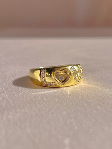 Vintage 14k Diamond LOVE Ring