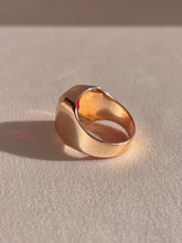 Load image into Gallery viewer, Antique 9k Rose Gold Synth Ruby Signet Ring
