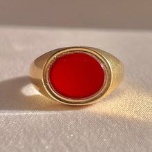 Load image into Gallery viewer, Vintage Carnelian Signet Ring 1966
