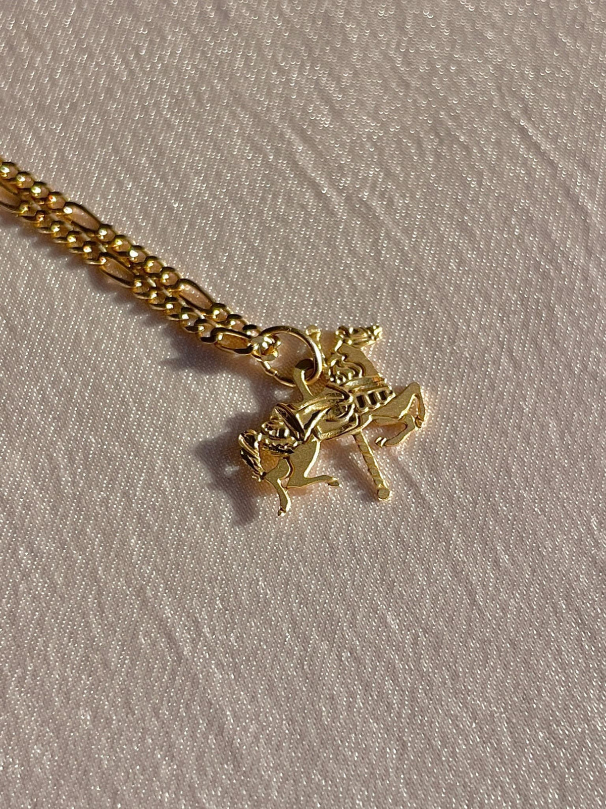 Vintage 14k Carousel Horse Pendant