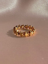 Load image into Gallery viewer, Vintage 18k Star Eternity Band Ring
