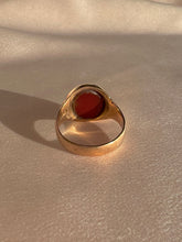 Load image into Gallery viewer, Antique 9k Sardonyx Signet Ring 1907
