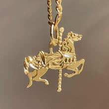 Load image into Gallery viewer, Vintage 14k Carousel Horse Pendant
