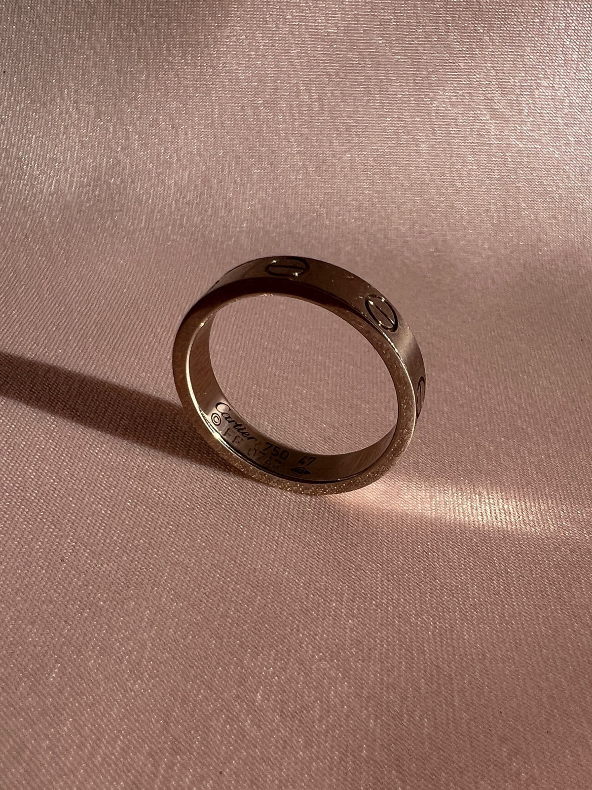 Vintage 18k White Gold Cartier Love Ring