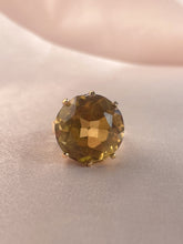 Load image into Gallery viewer, Vintage 9k Citrine Cocktail Ring 1970
