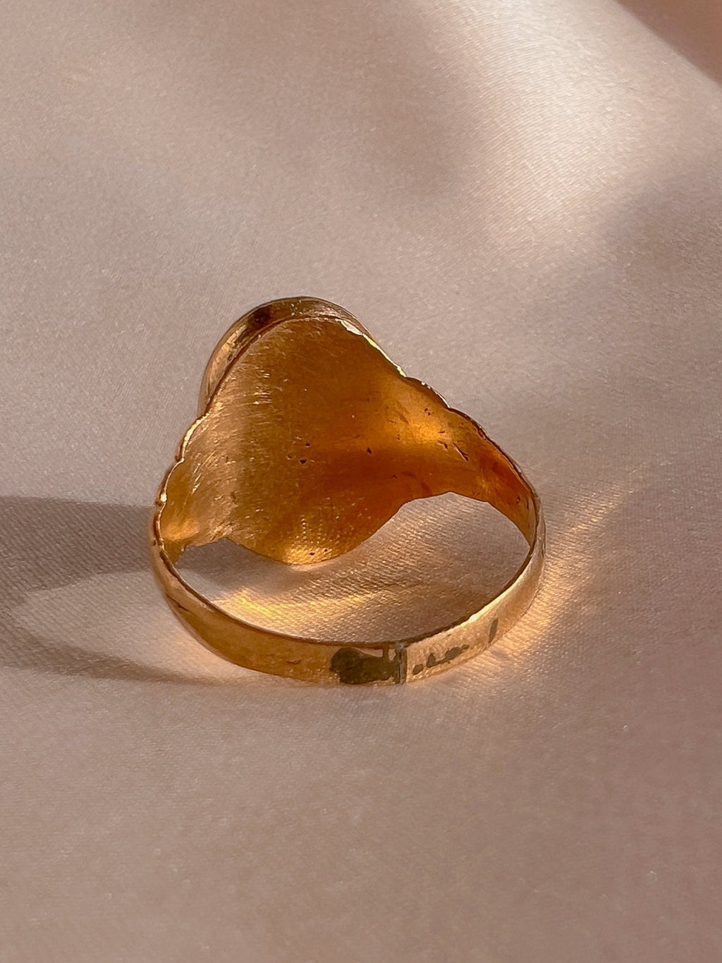 Antique 14k Italian Lucky Phallic Signet Ring