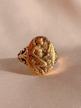 Load image into Gallery viewer, Antique 14k Italian Lucky Phallic Signet Ring
