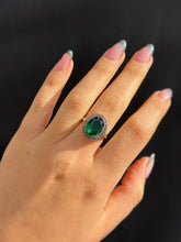 Load image into Gallery viewer, Vintage Silver Spinel Halo Ring

