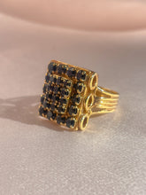Load image into Gallery viewer, Vintage Sapphire Pave Dress Ring
