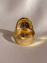 Load image into Gallery viewer, Vintage 18k Diamond Oval Pave Dress Ring 1960s 2.00cts
