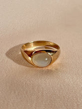 Load image into Gallery viewer, Antique Moonstone East West Signet Ring
