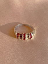 Load image into Gallery viewer, Vintage 14k Ruby Diamond Princess Bombe Ring
