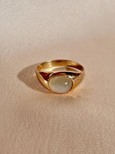 Load image into Gallery viewer, Antique Moonstone East West Signet Ring
