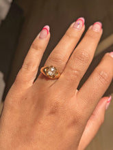 Load image into Gallery viewer, Antique Rose Cut Diamond Belcher Ring 1800s
