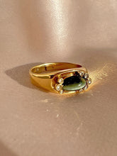 Load image into Gallery viewer, Vintage Striped Agate Rose Cut Diamond Ring
