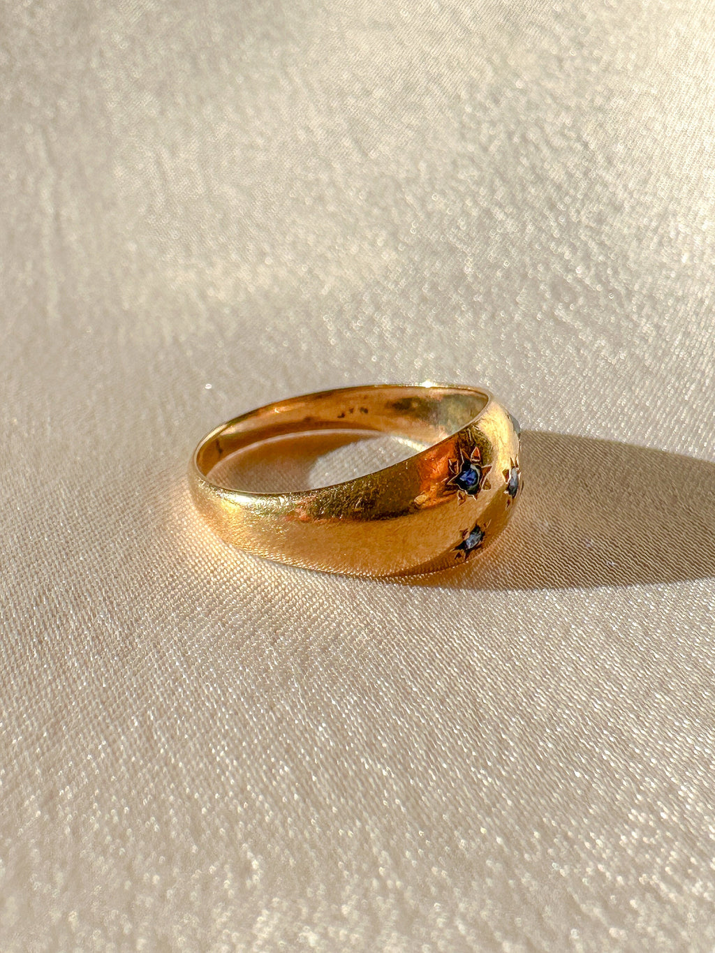 Vintage Sapphire Starburst Ring 1992