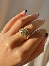 Load image into Gallery viewer, Vintage Sapphire Diamond Constellation Starburst Bombe Ring
