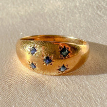 Load image into Gallery viewer, Vintage Sapphire Starburst Ring 1992
