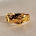 Vintage Belt Buckle Filigree Ring