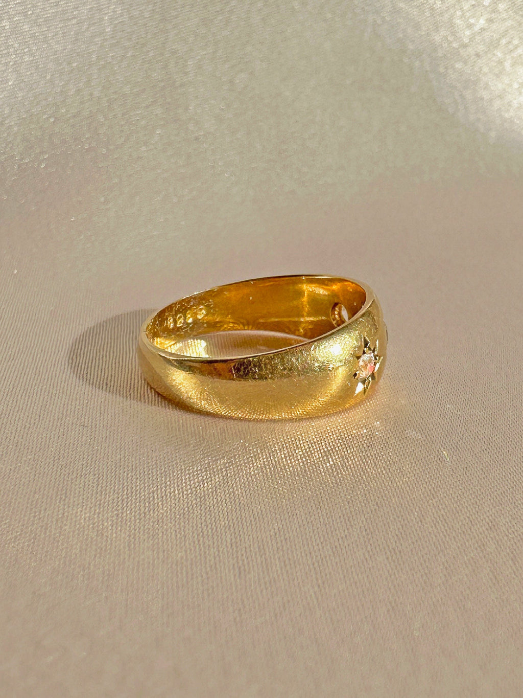 Antique 18k Diamond Euro Starburst Trilogy 1899