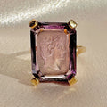Antique Amethyst Intaglio Dress Ring