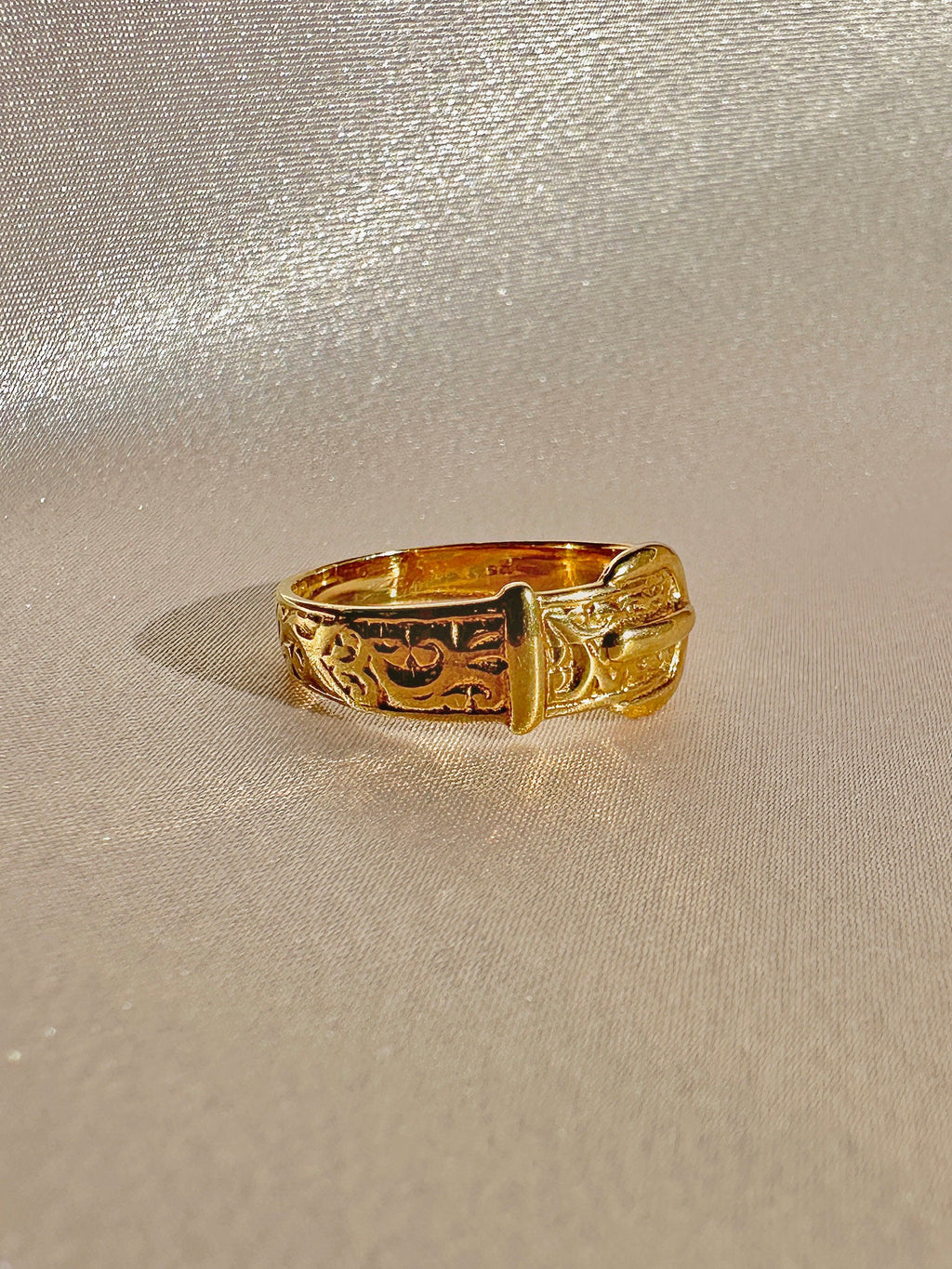 Vintage Belt Buckle Filigree Ring