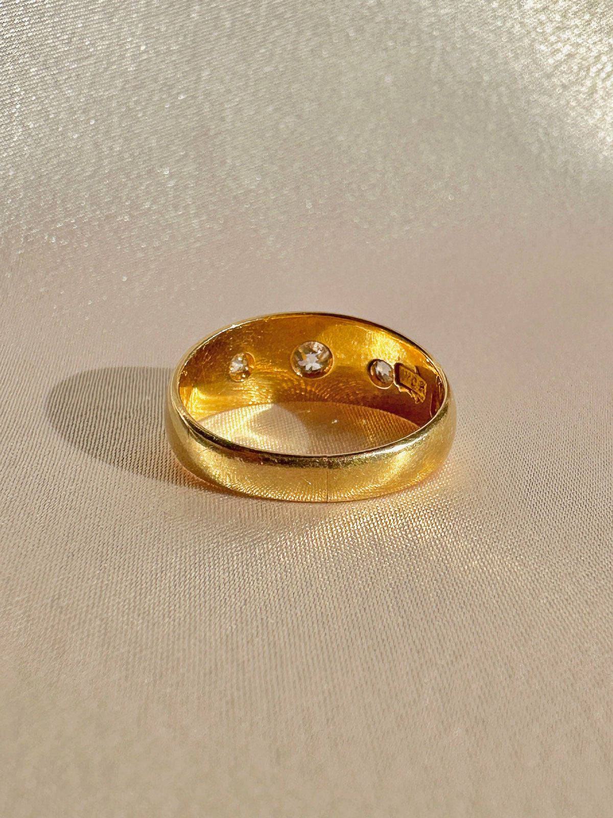 Antique 18k Diamond Euro Starburst Trilogy 1899
