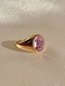 Antique Lilac Amethyst Signet Ring 1916