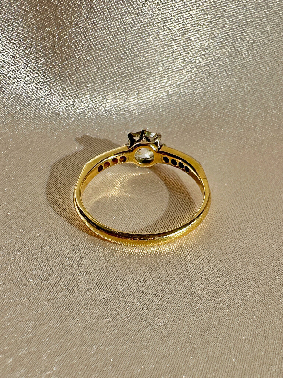 Antique Old Cut Diamond Solitaire Engagement Ring