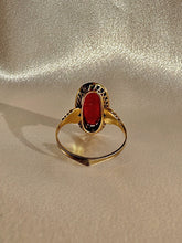 Load image into Gallery viewer, Antique Carnelian Emerald Pearl Cameo Ring
