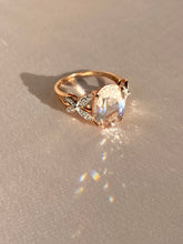 Load image into Gallery viewer, Vintage 9k Morganite Diamond Butterfly Ring
