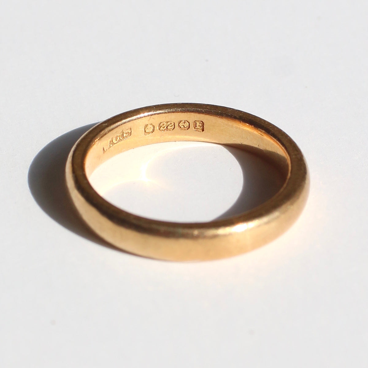 Antique 22k Gold Wedding Band 1929