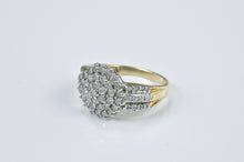 Load image into Gallery viewer, Vintage 9k Diamond Cluster Ring

