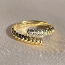 Load image into Gallery viewer, Vintage 14k Diamond Coil Wrap Ring
