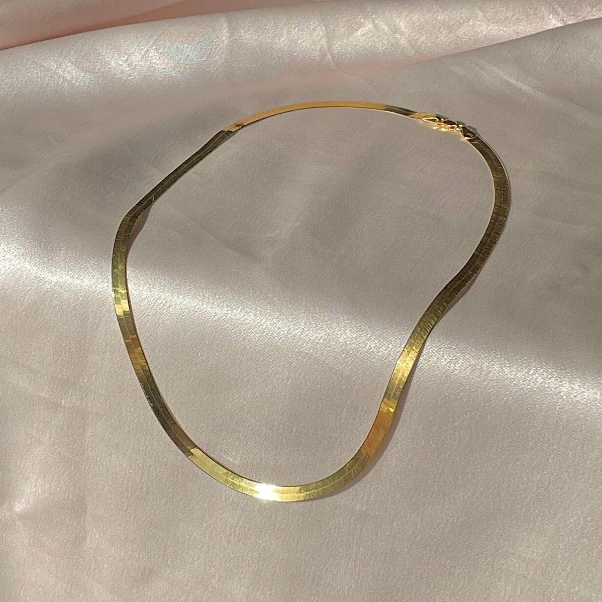 Vintage 14k Silky Herringbone Chain 20"
