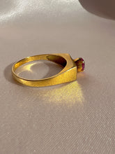 Load image into Gallery viewer, Vintage 18k Ruby Raised Solitaire Ring
