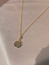 Load image into Gallery viewer, Antique 9k St Christopher Clover Necklace
