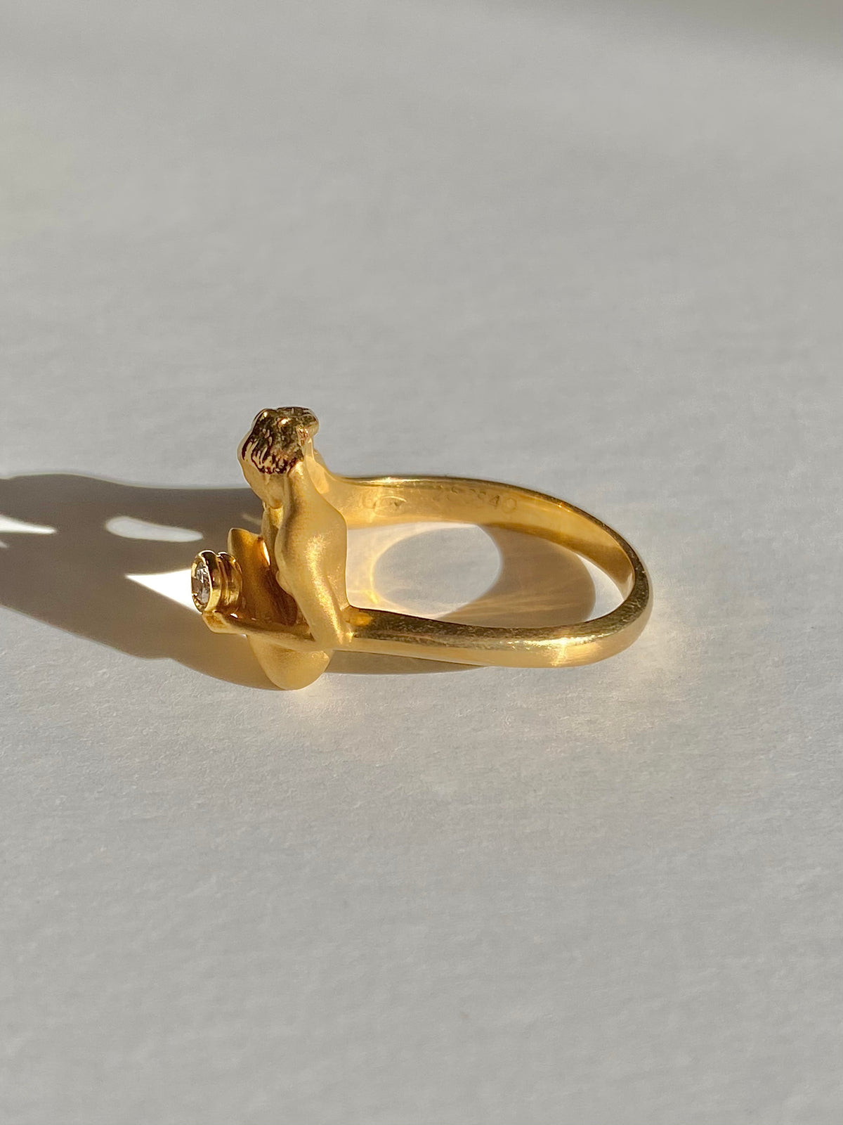 Vintage 18k Venus Diamond Carrera y Carrera Ring #2