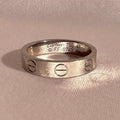 Vintage 18k White Gold Cartier Love Ring