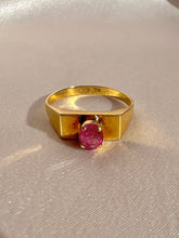 Load image into Gallery viewer, Vintage 18k Ruby Raised Solitaire Ring
