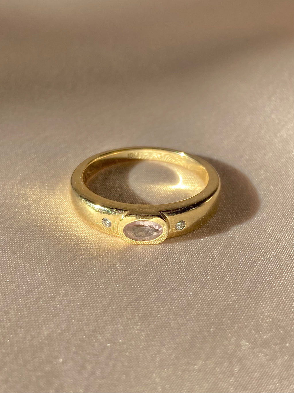 Duo Dot Bezel Ring by 23carat