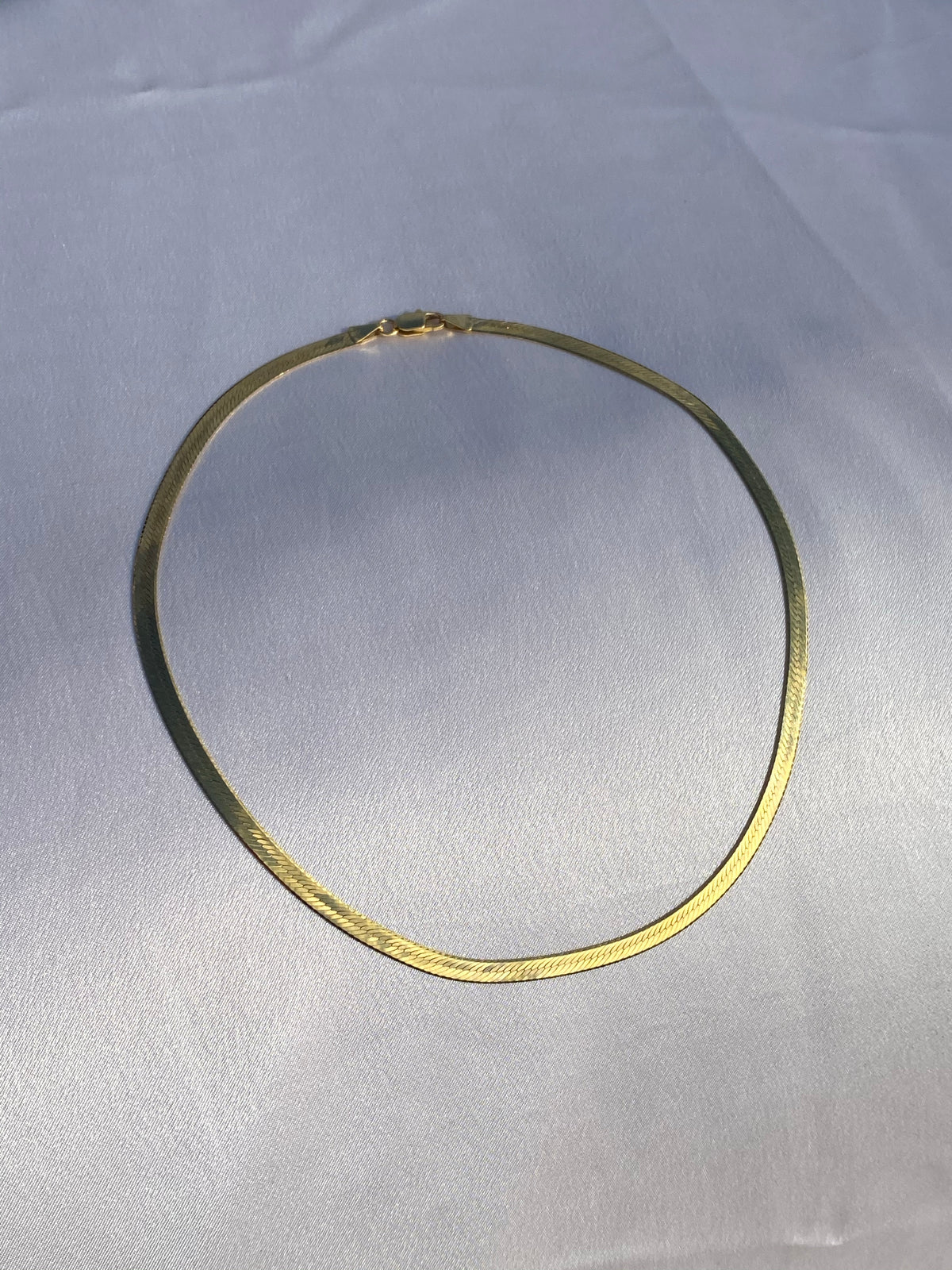 Vintage 14k Italian Herringbone Chain 15"