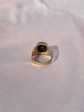 Load image into Gallery viewer, Vintage 9k Tiger Onyx Signet Ring
