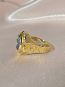 18k Italian Angel Cherub Intaglio Ring